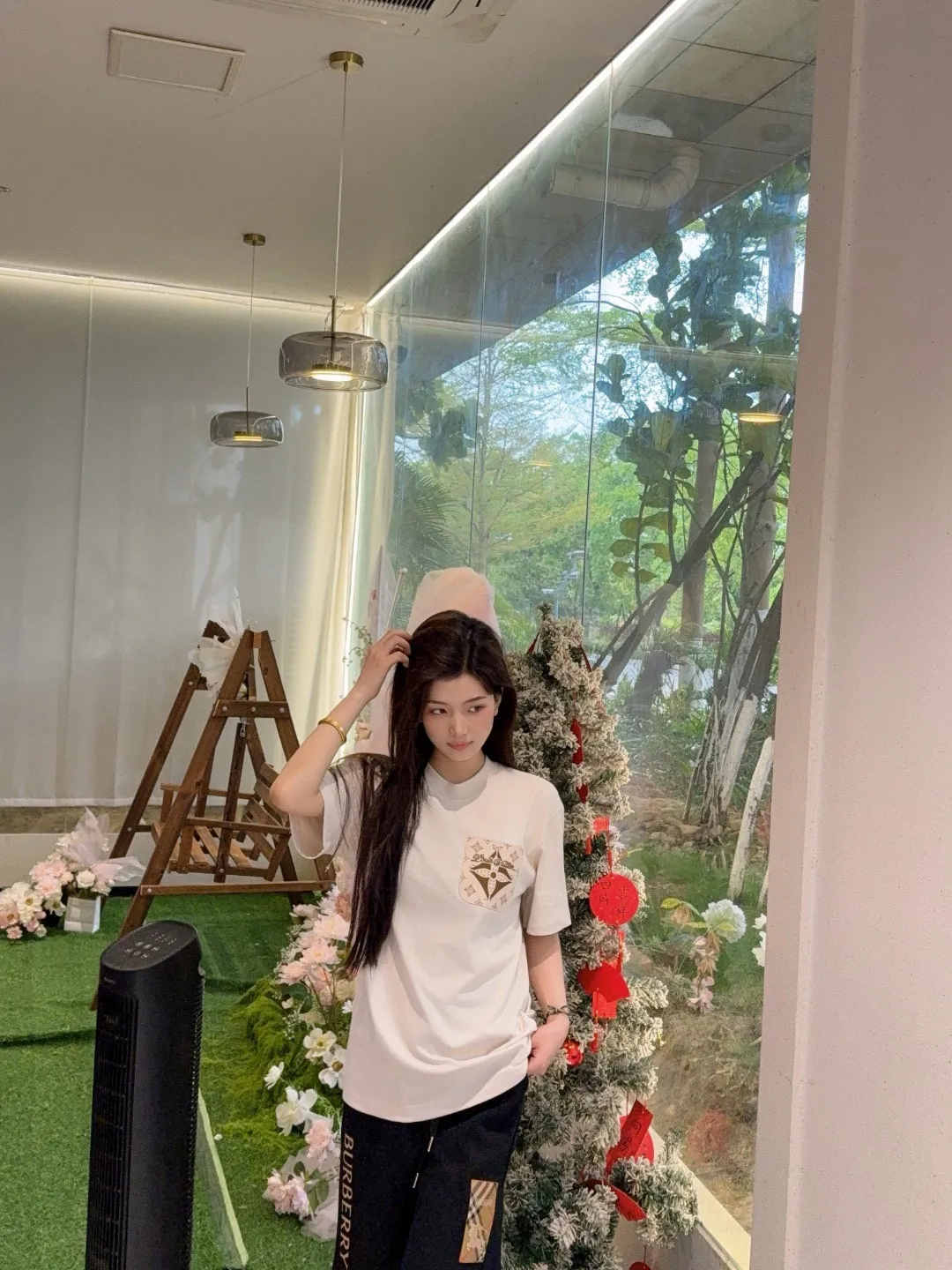 Louis Vuitton/Louis Vuitton 25ss presbyopic fake pocket short sleeves